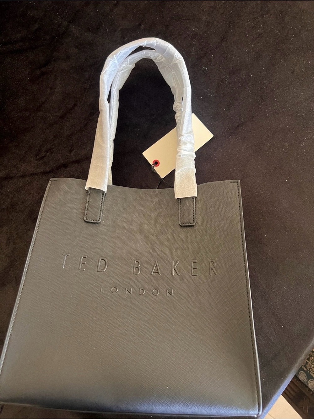 Ted Baker Black Tote Bag - Embossed Logo
